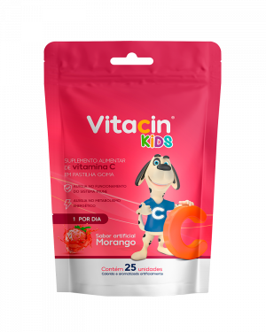 Vitacin Kids Vitamina C Infantil Sabor Morango 25 Gomas